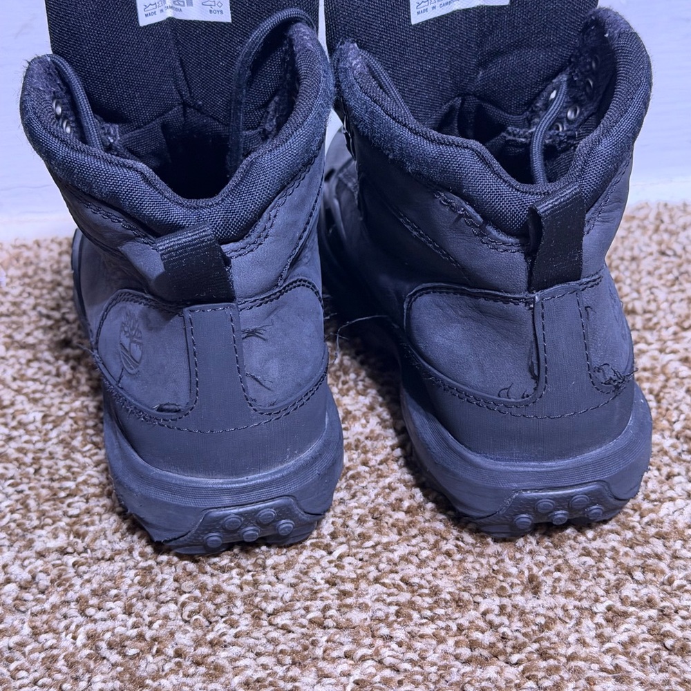 Timberland Junior Converge Waterproof Boots Black TB0A63GD Size 4 US - Picture 4 of 7
